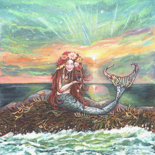 Autumn Flowers Mermaid